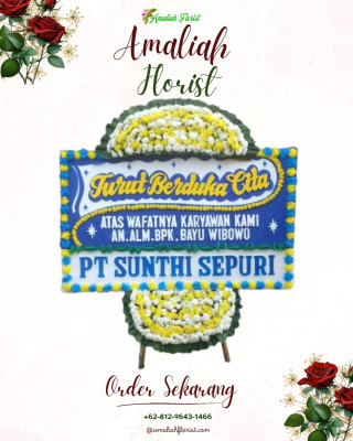 Papan Bunga Duka di Kacang Pedang